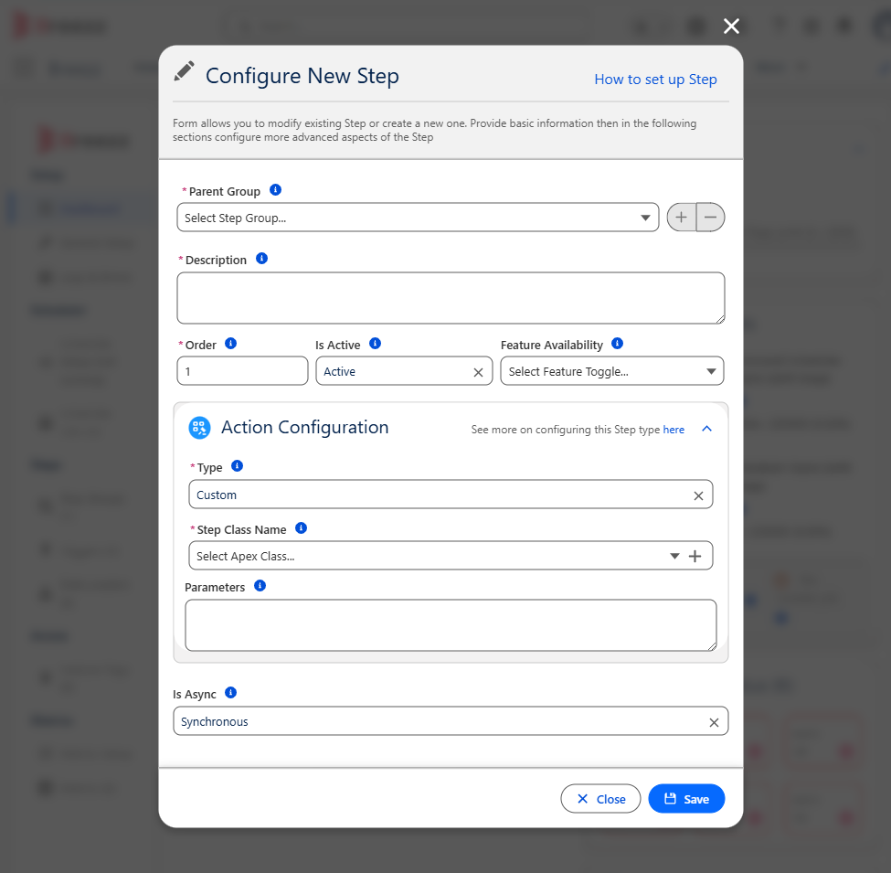 Configure New Step