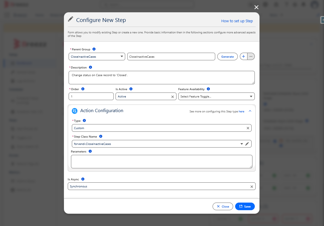 Configure New Step