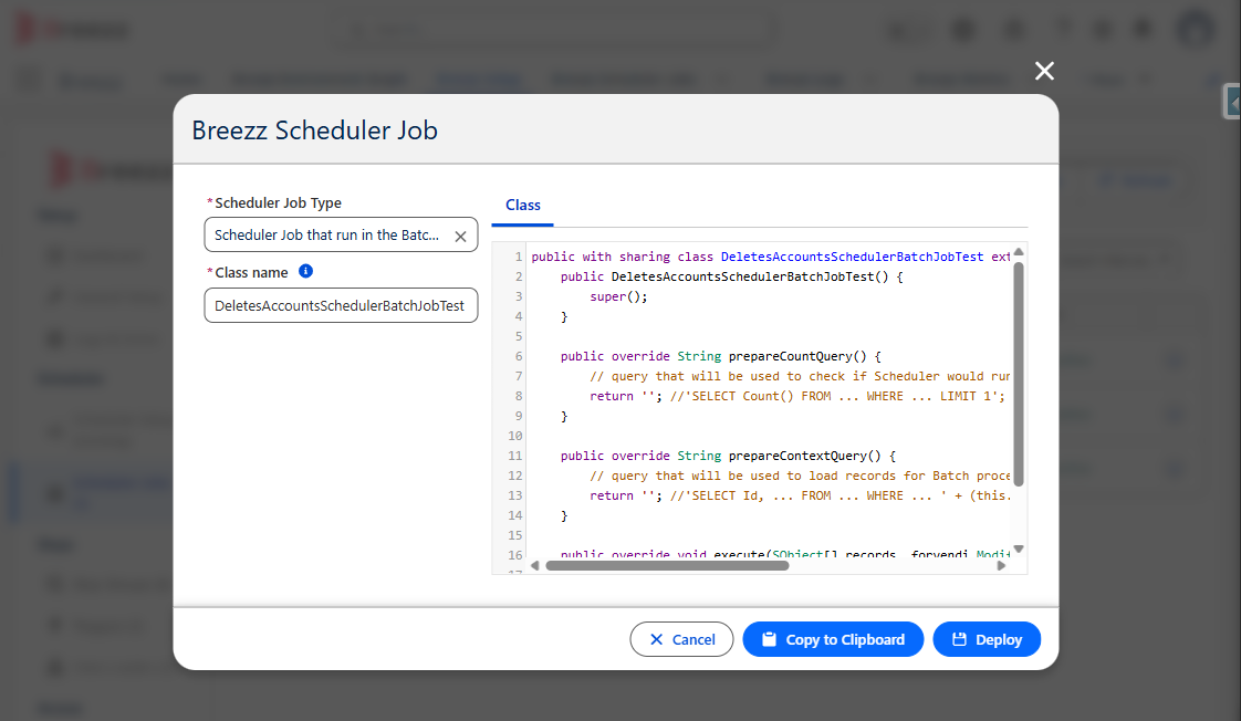 Generate Scheduler Code